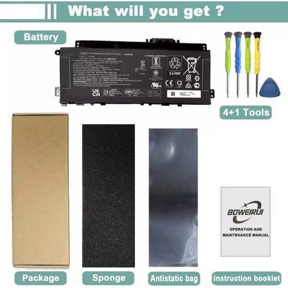 PV03XL PP03XL Battery for HP Pavilion x360 14M-DW 14-DV 14-DW 13-BB 14-DK 15-EH - Picture 7 of 10